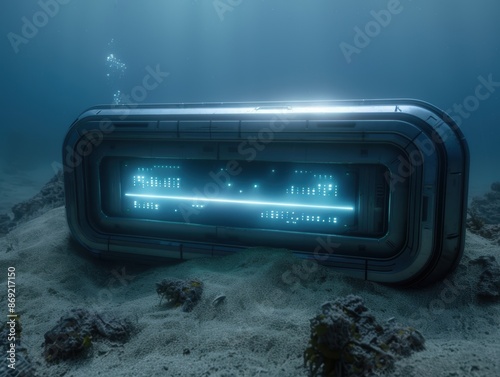 Futuristic underwater habitat module photo