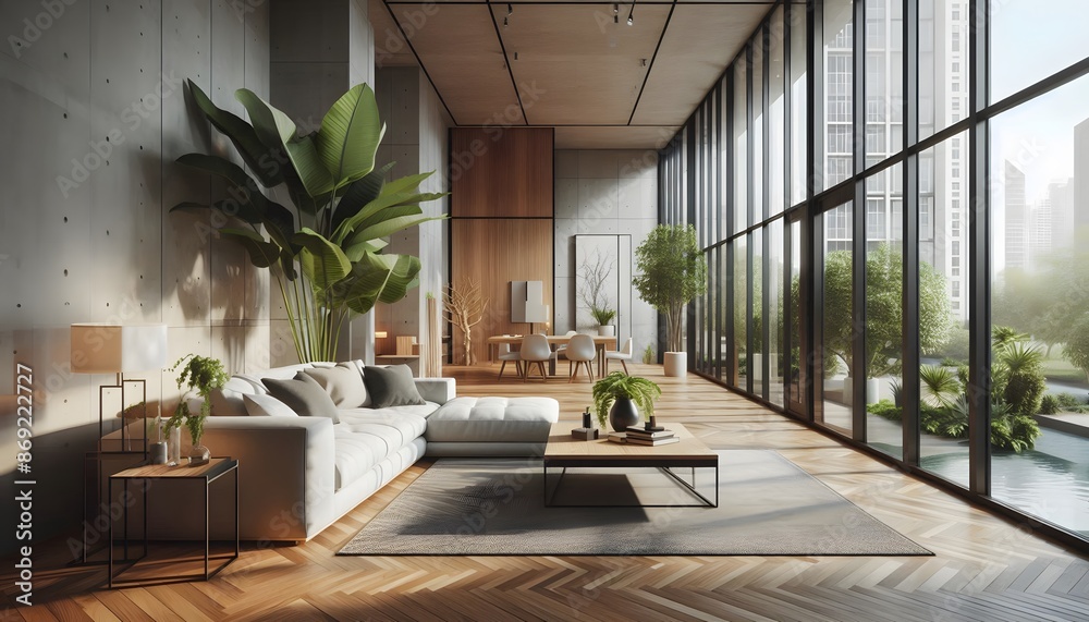Fototapeta premium living room with a view