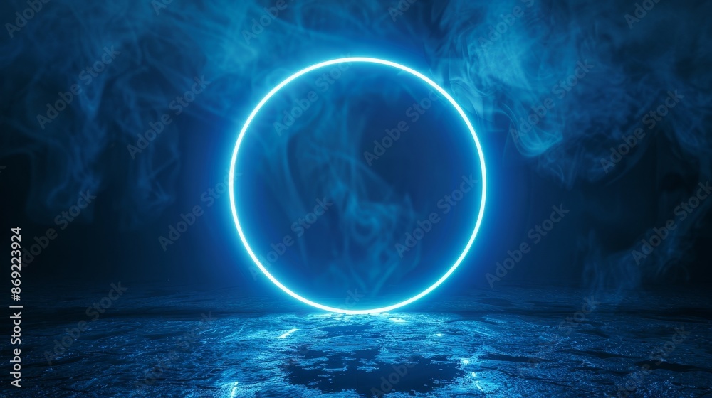An electric glow sphere with halo effect and blue flares. Visual holographic frames for nightclub parties with radial beams and vortices. Neon halo effect light. An electric glow sphere with halo effect and blue flares. Visual holographic frames for nightclub parties with radial beams and vortices. Neon halo effect light.