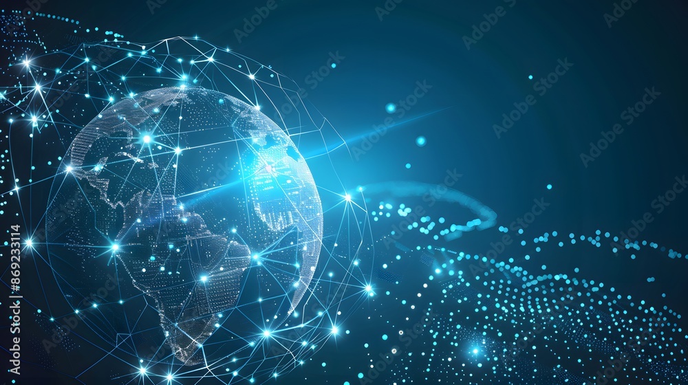 Abstract digital connection dots and lines. Technology background. Network connection structure. Plexus effect. 3d Abstract digital connection dots and lines. Technology background. Network connection structure. Plexus effect. 3d