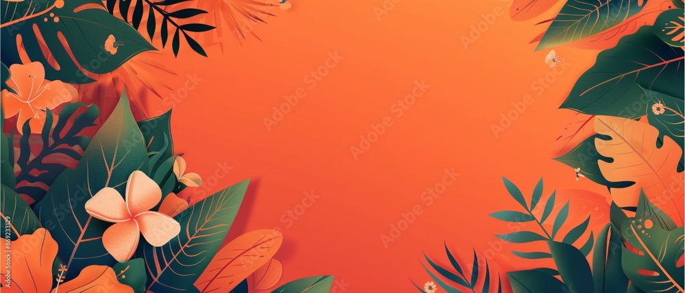 A vibrant background with flowers. A vibrant background with flowers.