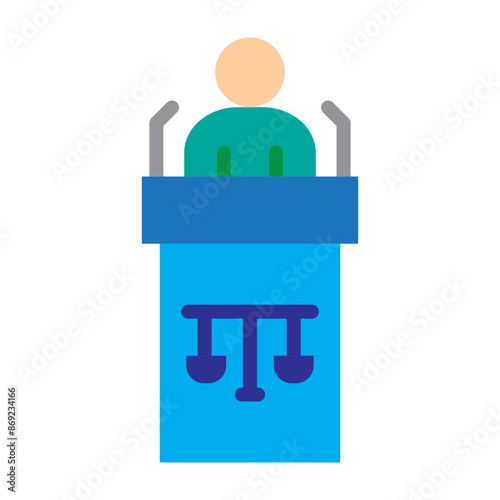 Speech Vector Flat Icon Design