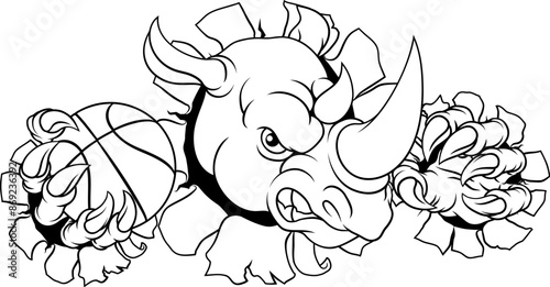A Rhino Rhinoceros mean tou...