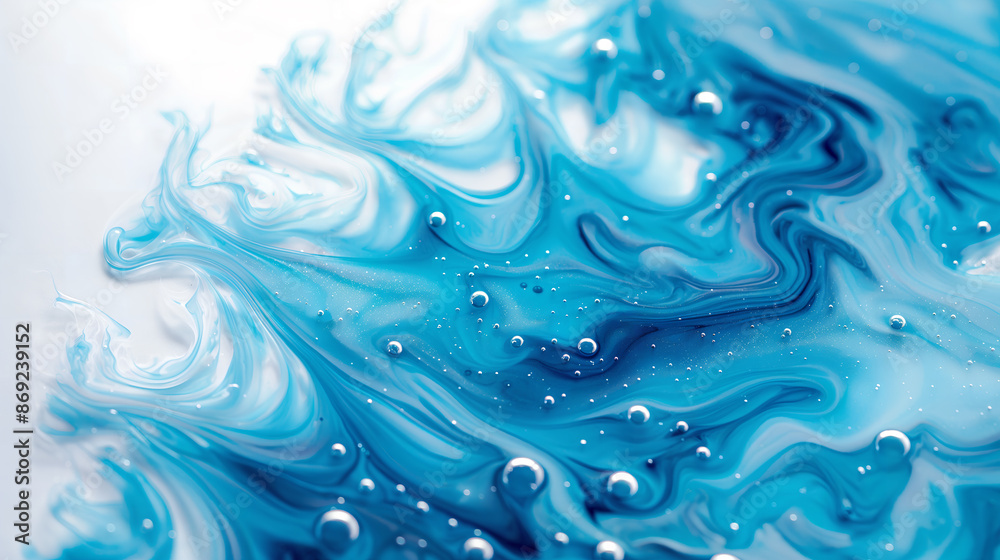 blue epoxy paint applied to a white background, an abstract textured background blue epoxy paint applied to a white background, an abstract textured background