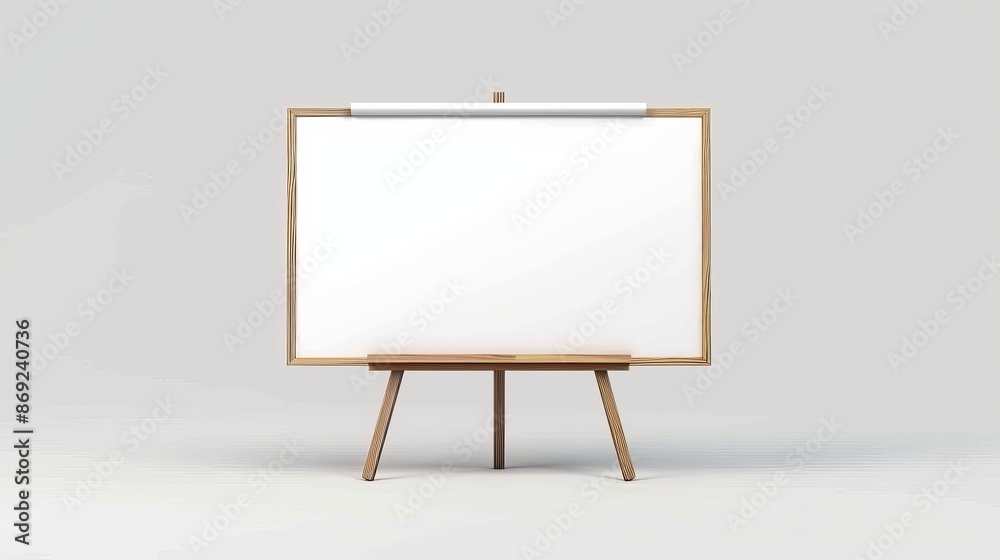 An ink-based white board. A tripod presentation stand. A realistic office frame for education conference or poster signage. A portable projector screen for advertising canvas display. An ink-based white board. A tripod presentation stand. A realistic office frame for education conference or poster signage. A portable projector screen for advertising canvas display.