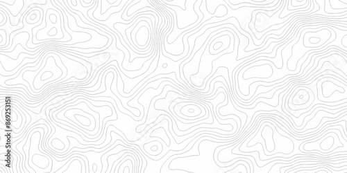 Contour abstract map relief land outline. Topographic map patterns White wave paper curved reliefs abstract background. Background of the topography map. Abstract pattern with lines.