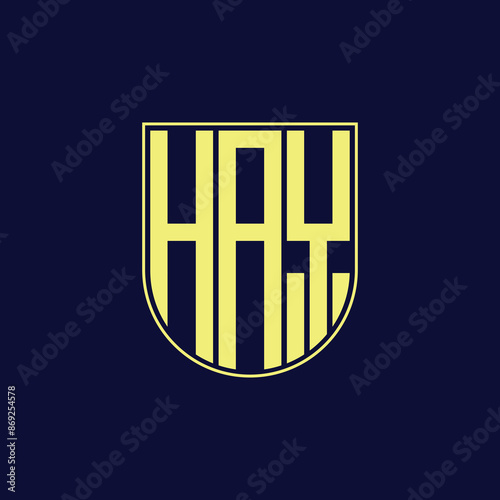 hay letter logo design