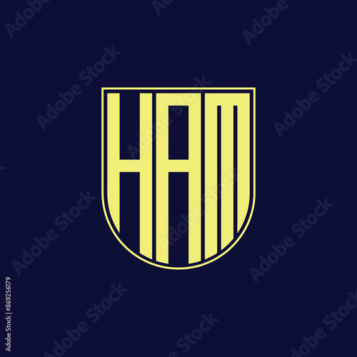 ham letter logo design