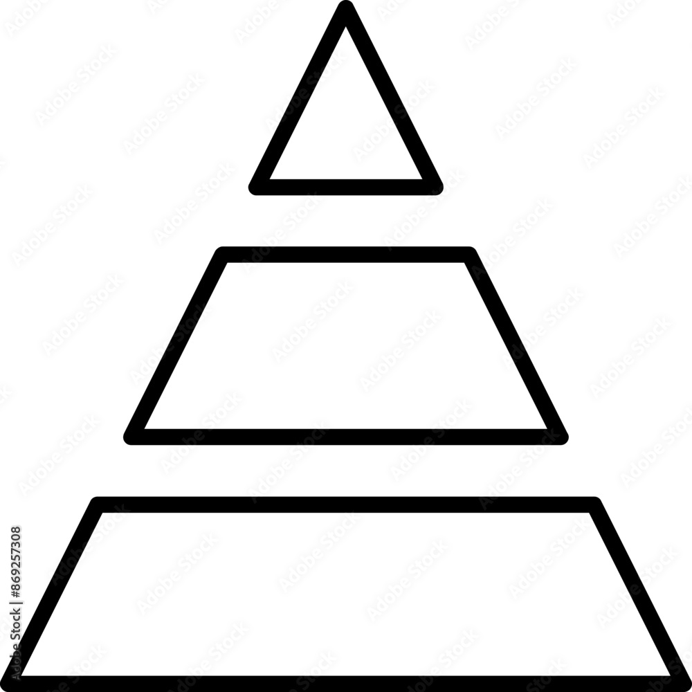 Pyramid Chart Icon Pyramid Chart Icon