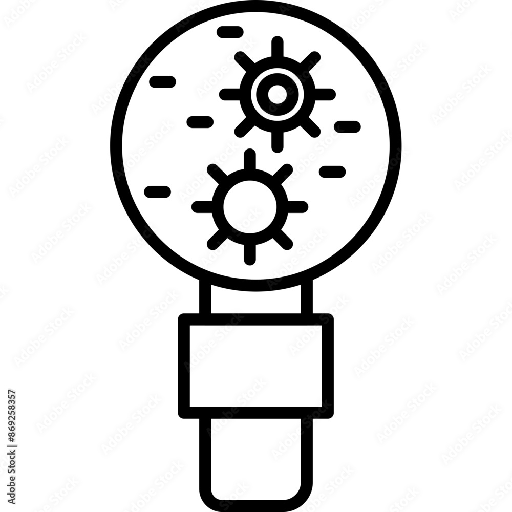 Obraz premium Bacteria Icon