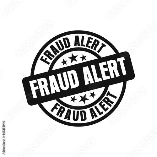 Fraud Alert icon logo sign vector outline