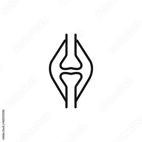 human bone icon logo sign vector outline