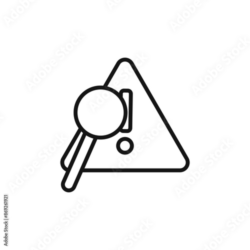 Problem identification icon (2) logo sign vector outline