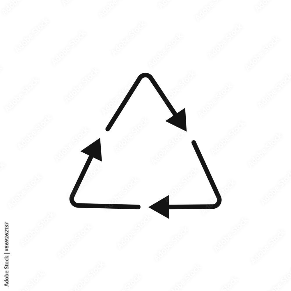 Recycle icon logo sign vector outline Recycle icon logo sign vector outline