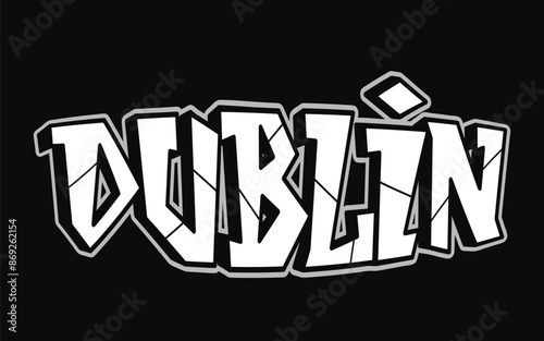 Photography Dublin - single word, letters graffiti style