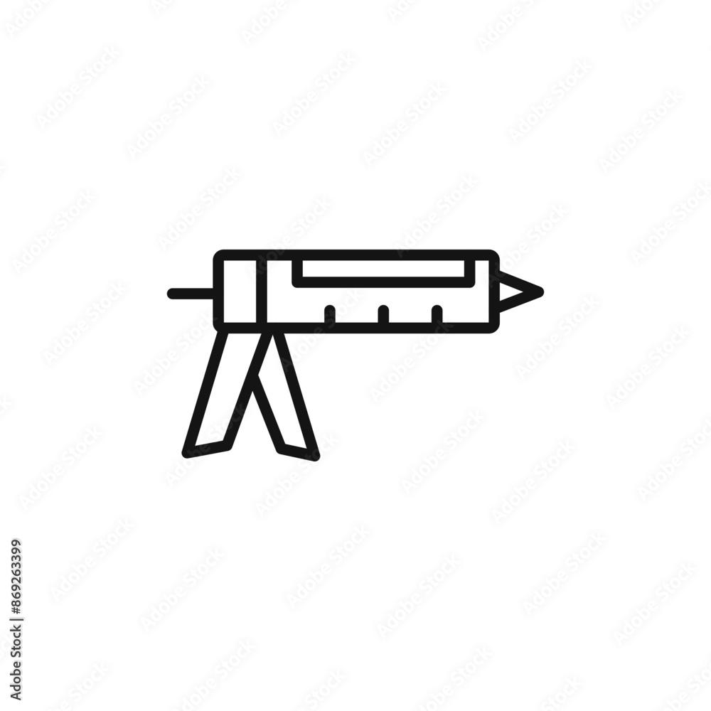 sealant gun icon logo sign vector outline sealant gun icon logo sign vector outline