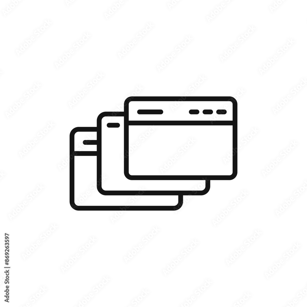 Tab icon logo sign vector outline Tab icon logo sign vector outline