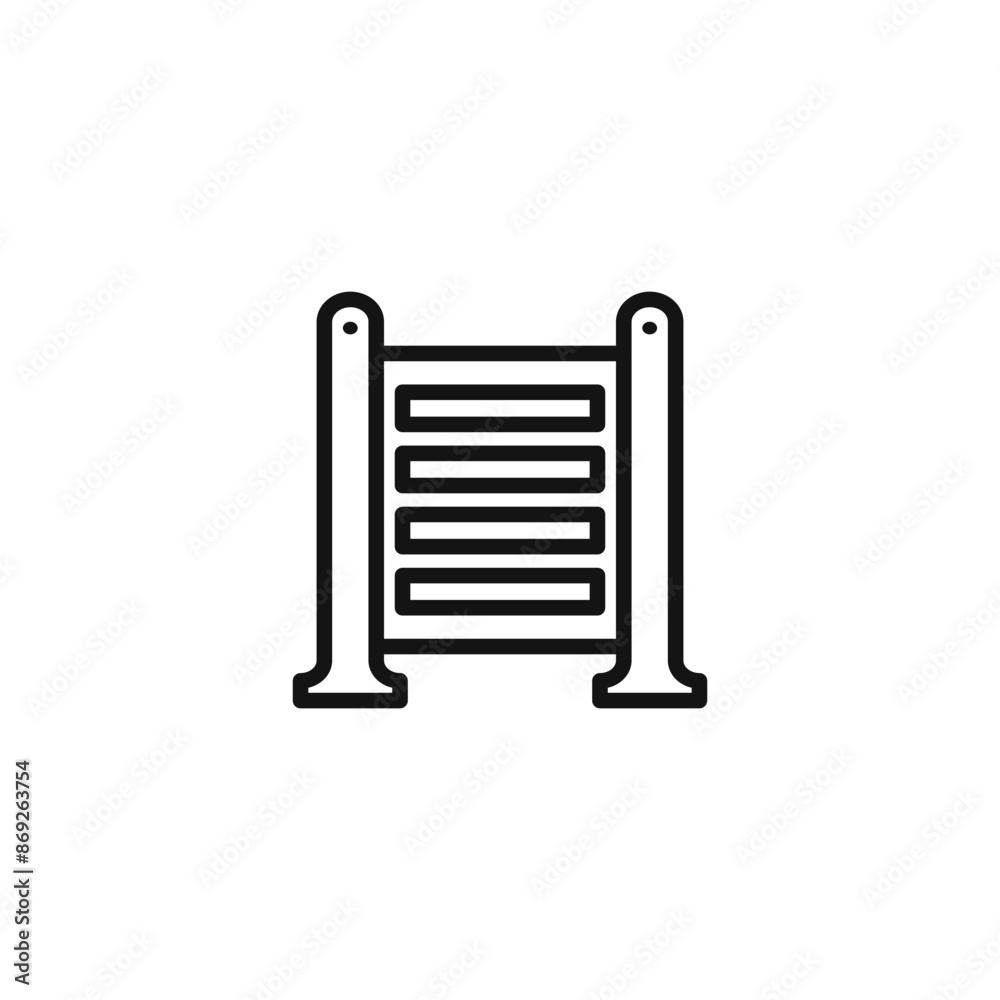 trellis icon logo sign vector outline trellis icon logo sign vector outline