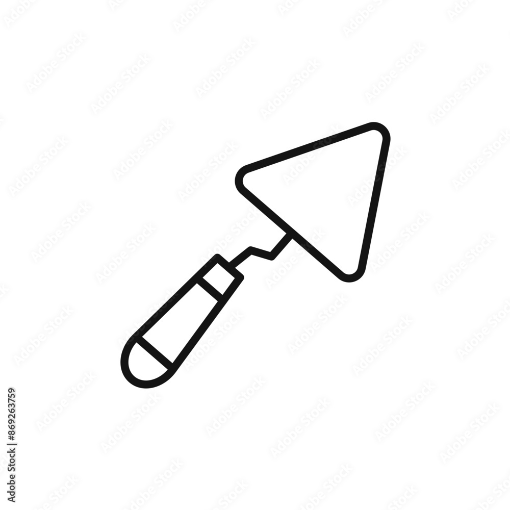 Trowel icon logo sign vector outline Trowel icon logo sign vector outline