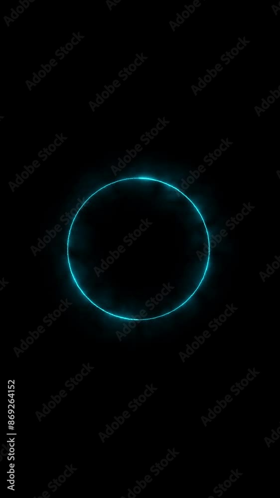 Abstract vertical background, Haze circle, spectrum cycle animation, glowing neon light. Abstract vertical background, Haze circle, spectrum cycle animation, glowing neon light.