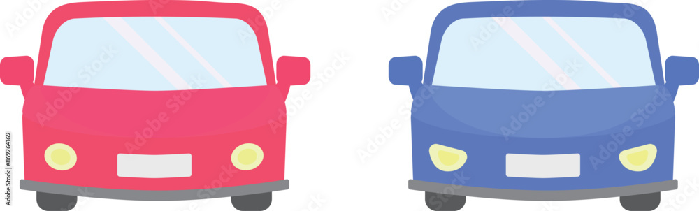 front view of a car,car illustration front view of a car,car illustration