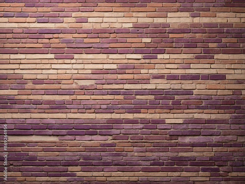Fototapeta premium This image displays a modern artistic violet brick wall with intricate patterns perfect for backgrounds or modern design projects.