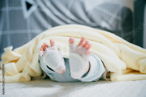 1-month-old newborn girl