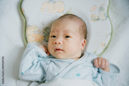 1-month-old newborn girl