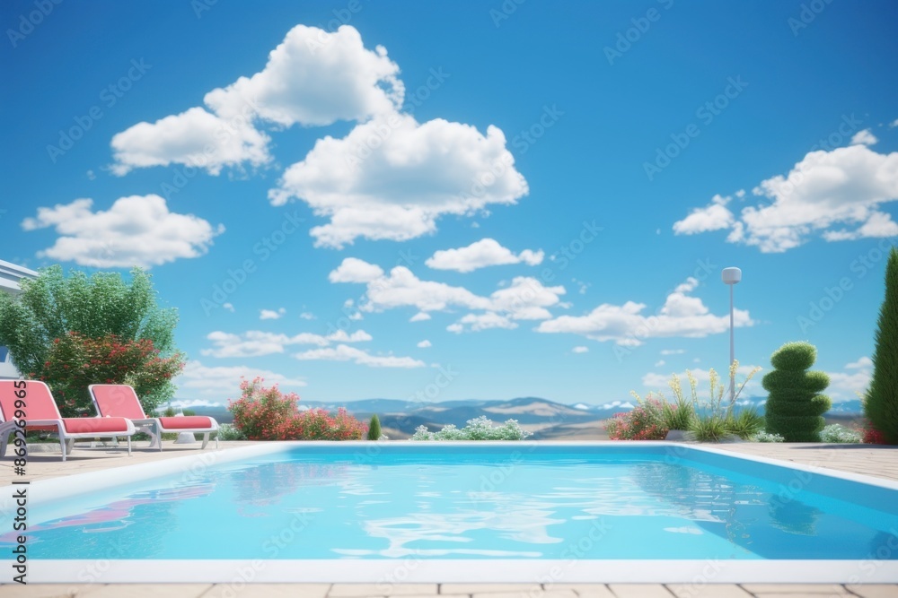 Swimming pool sky architecture outdoors. Swimming pool sky architecture outdoors.