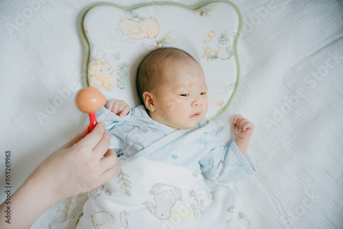 1-month-old newborn girl