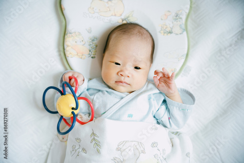 1-month-old newborn girl
