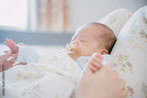 1-month-old newborn girl