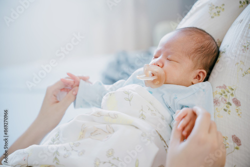 1-month-old newborn girl