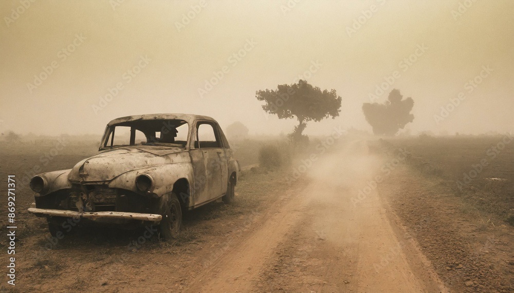 Fototapeta premium off road vehicle in desert