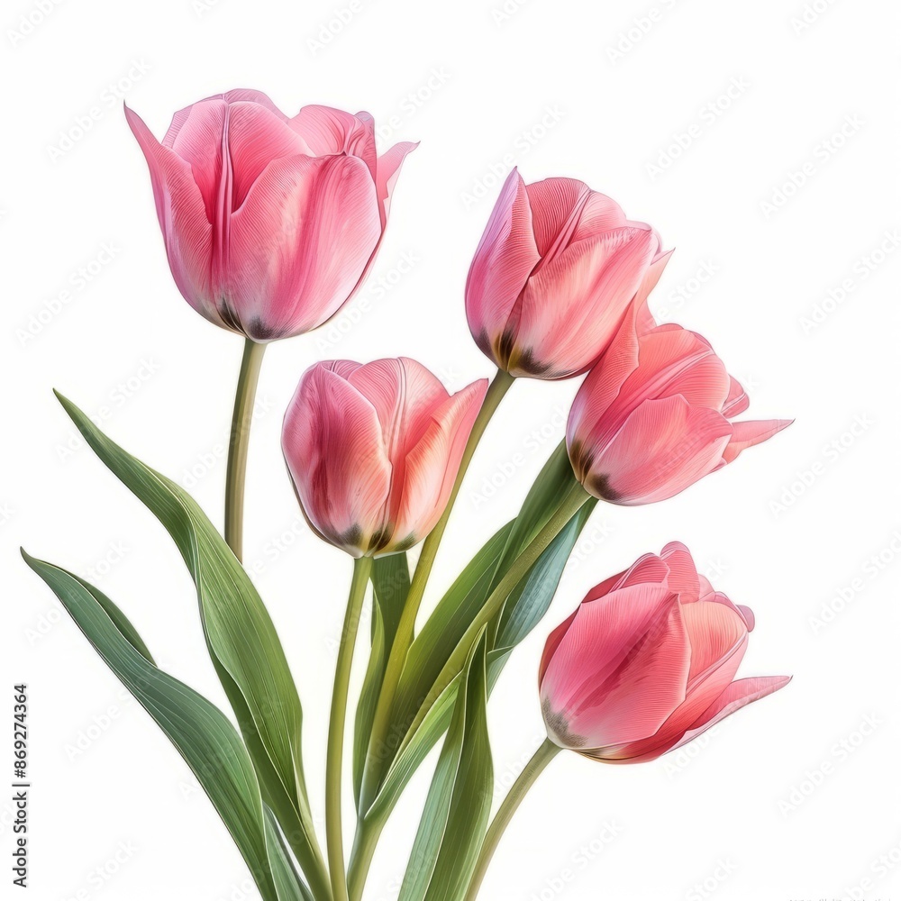 Pink Tulips in a Vase Pink Tulips in a Vase