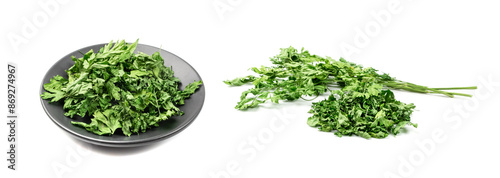 Photos Dry parsley pile isolated