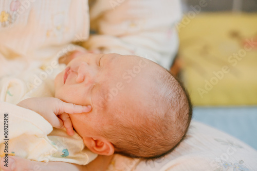 1-month-old newborn girl