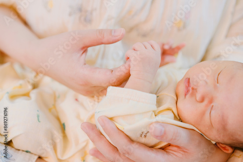 1-month-old newborn girl