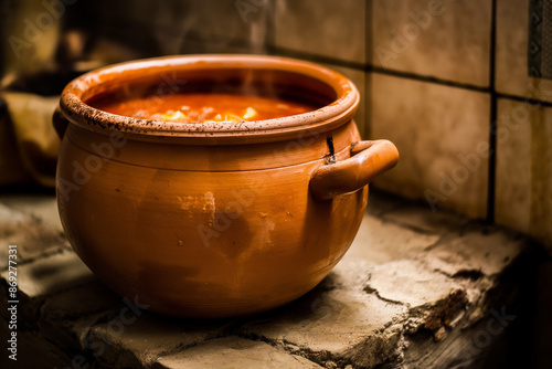 Handcrafted Georgian clay p...
