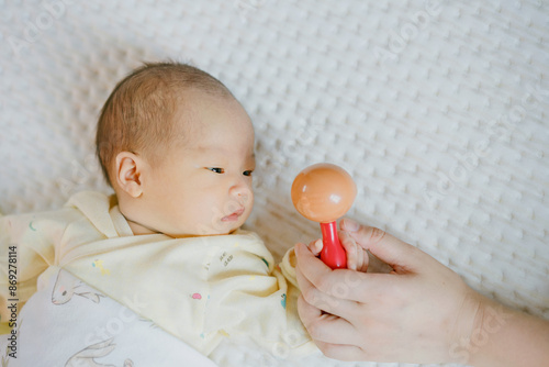 1-month-old newborn girl