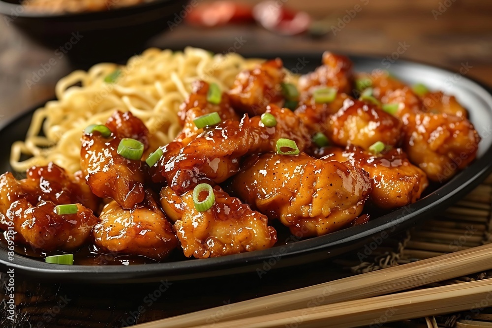 Orange Glazed Chicken Stir-Fry with Noodles Orange Glazed Chicken Stir-Fry with Noodles
