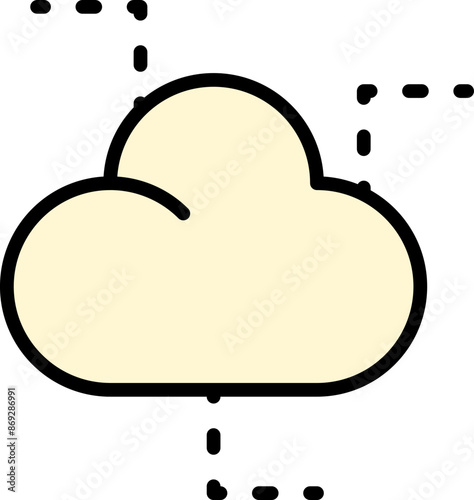 Cloud line icon