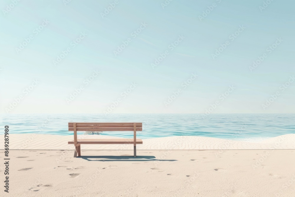 Beach furniture outdoors horizon. Beach furniture outdoors horizon.
