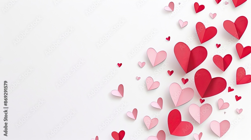 Pattern of Small Hearts in Pink and Red Pattern of Small Hearts in Pink and Red