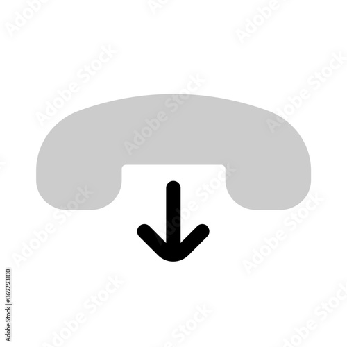 phone drop icon with bulk style, perfect for user interface projects