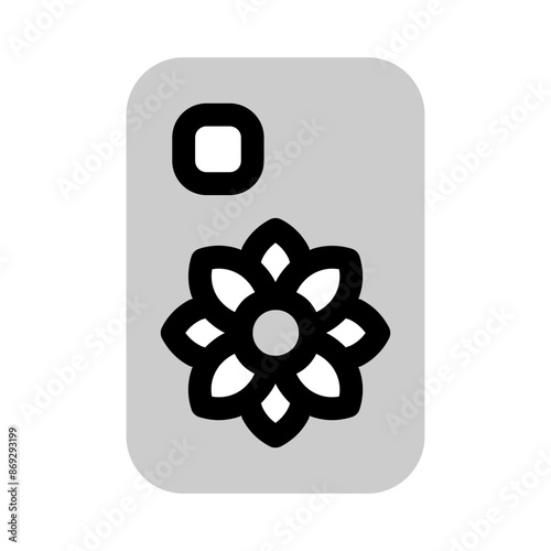 phone case icon with bulk style, perfect for user interface projects photo