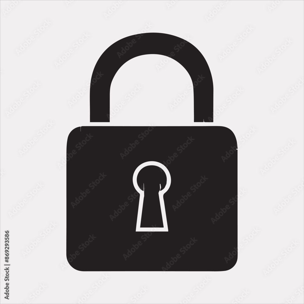 lock vector silhouette illustration lock vector silhouette illustration