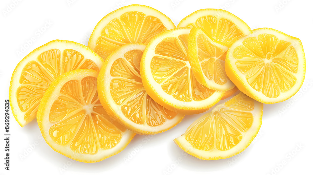 lemon slice isolated on white lemon slice isolated on white