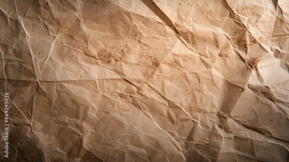 Fototapeta premium Old parchment paper texture with faded edges, historical document, rustic charm