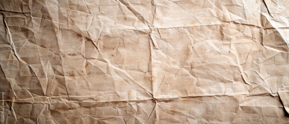 Fototapeta premium Aged paper texture with faded ink marks, vintage look, historical document